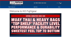 Desktop Screenshot of kofightgear.com